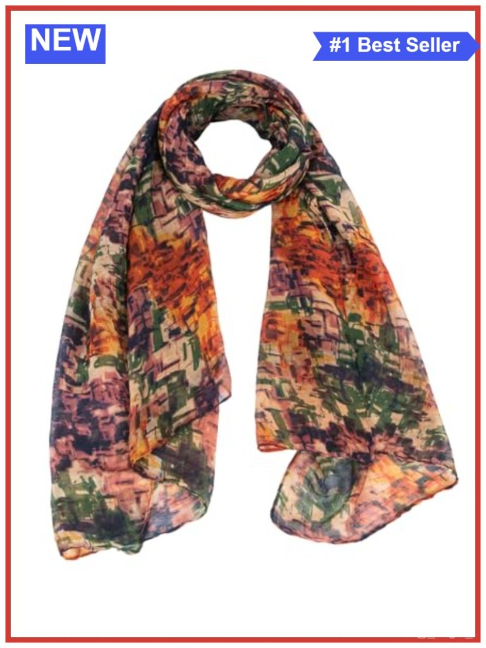 Oversized Lightweight Cotton Floral Print Scarf Shawl Wrap for Women